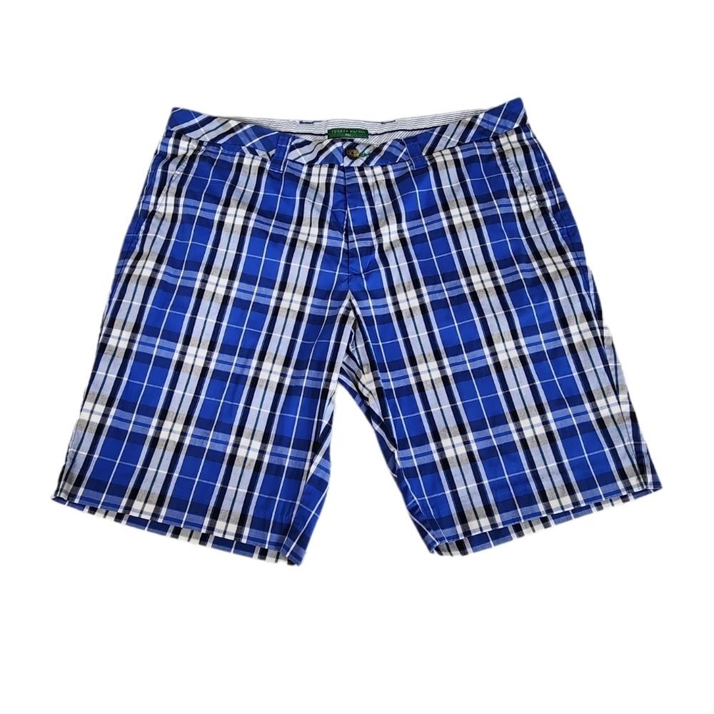 Tommy Hilfiger Blue and White Plaid Golf Shorts Men's Size 40